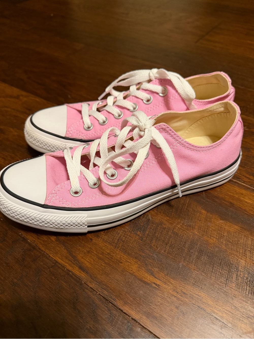 Converse Pink Low-Top Canvas Kids Sneakers